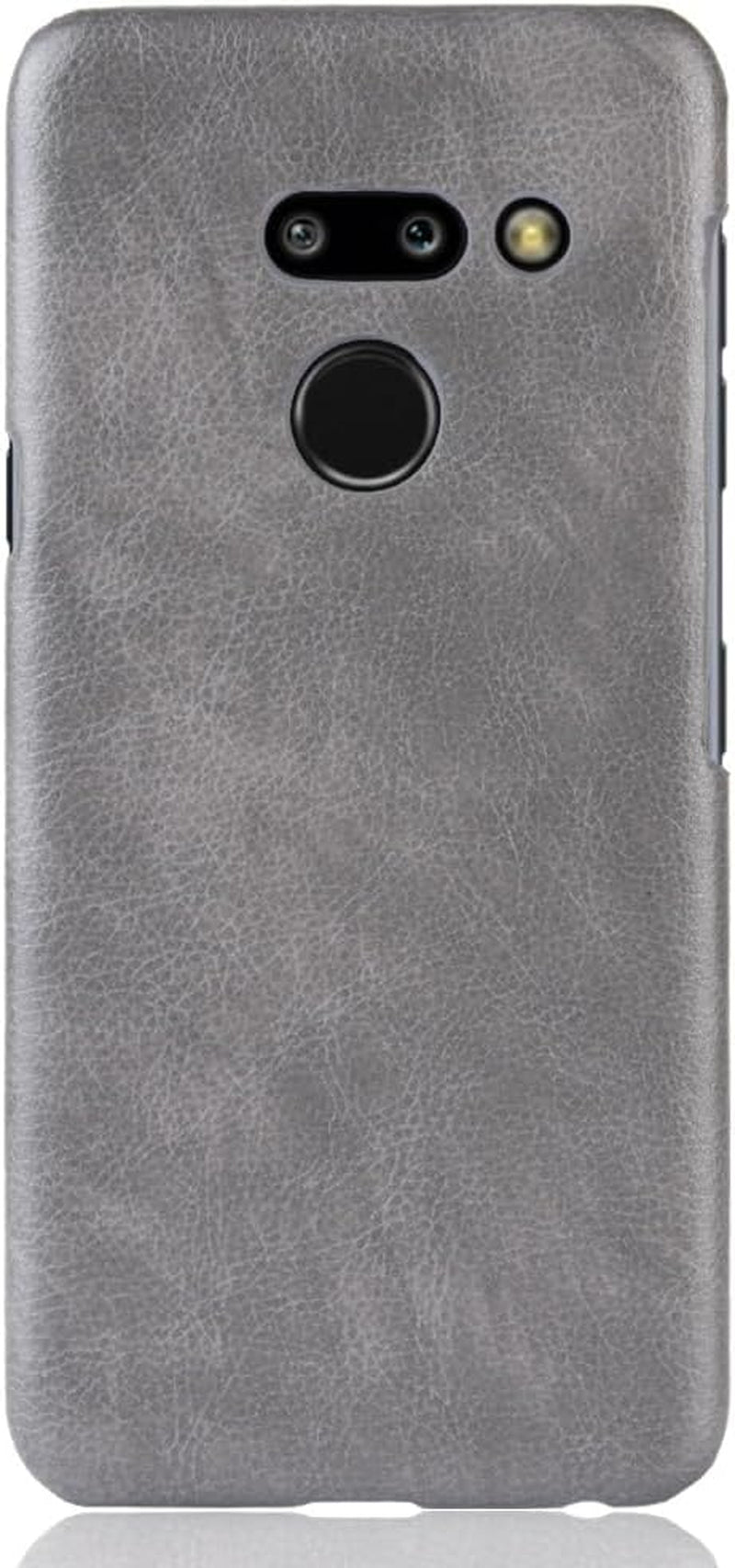 Phone Case for LG G8 Thinq Case, [PU Leather]+[Hard Plastic] for LG G8 Thinq Protector Case, Non-Slip Shockproof for LG G8 Thinq Phone Cover Red  Generic Grey Lg G8 Thinq 