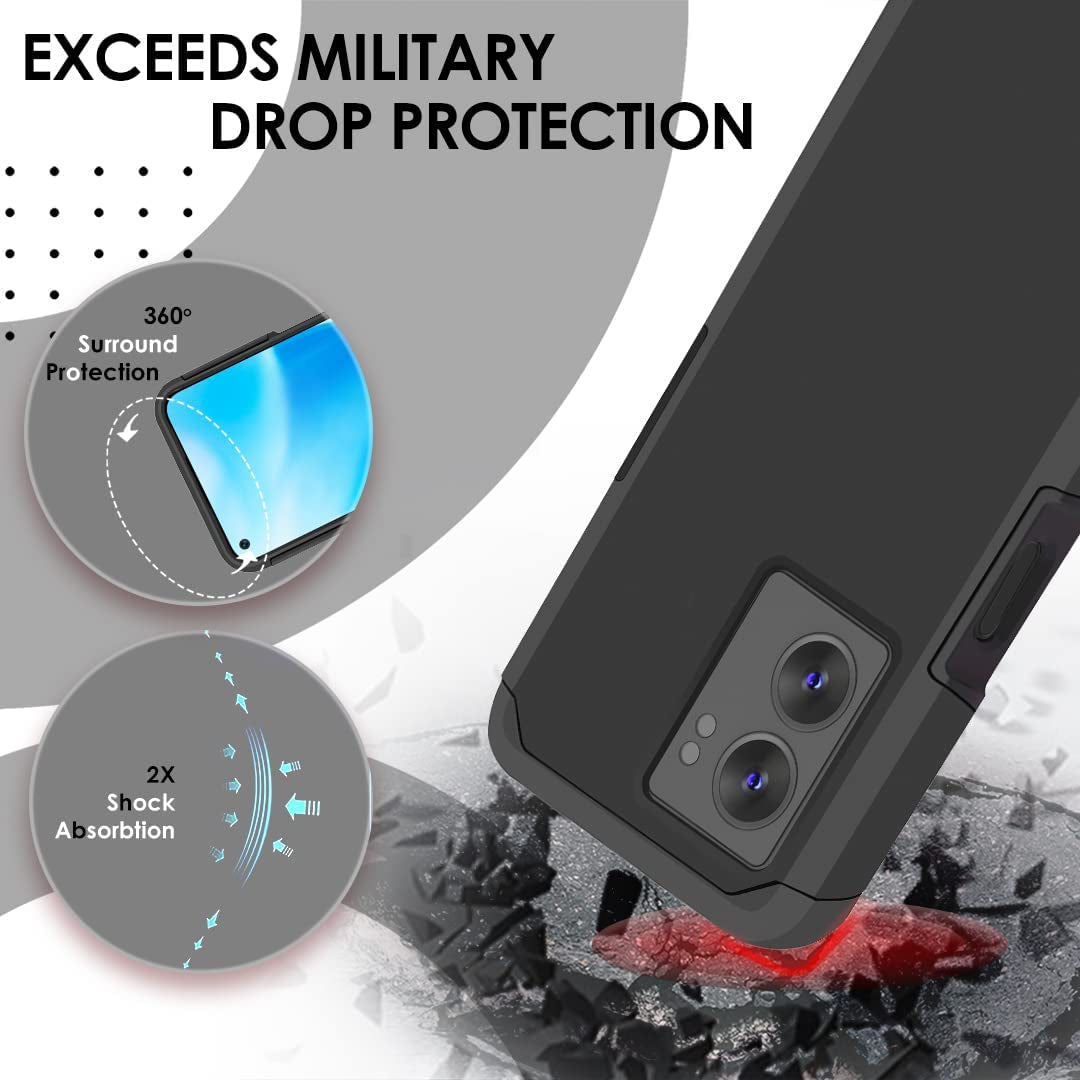 Hrwireless Compatible for Oneplus Nord N300 5G Phone Case Cover, Heavy Duty (Magnetic Mount Friendly) Series with Premium Minimalistic Design for Accidental Drops for Men Women Girls Boys  HRWireless   