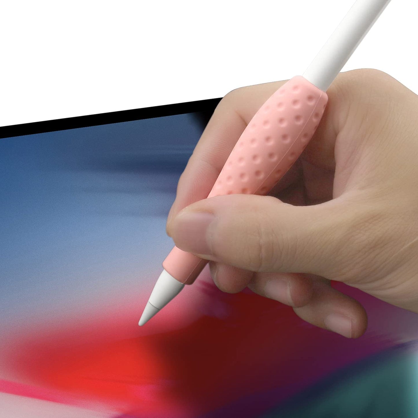 Proelife Ergonomics Grip Holder Silicone Protective Sleeve Cover for Apple Pencil 1St 2Nd Generation Ipad Pro 11'' 12.9'' 2021/2020/2018 Stylus Accessories Kits (Pink)  ProElife   