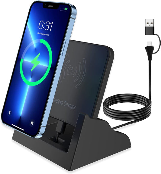 COO Wireless Charger 15W Max Fast Wireless Charging Stand, Wireless Phone Charger for Iphone 14/13/12/11/X/XS Max/Xr/8, Samsung Galaxy S22/S21/S20/S10/S9/S8/Note 20/10/9 Wireless Charging Pad  COO   