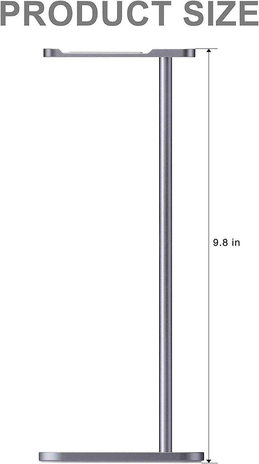 Aluminum Headphones Stand Holder, Suitable for Headphone Display Stands of All Gaming Headsets and Wireless Headset Sizes (Space Gray)  MHQJRH   