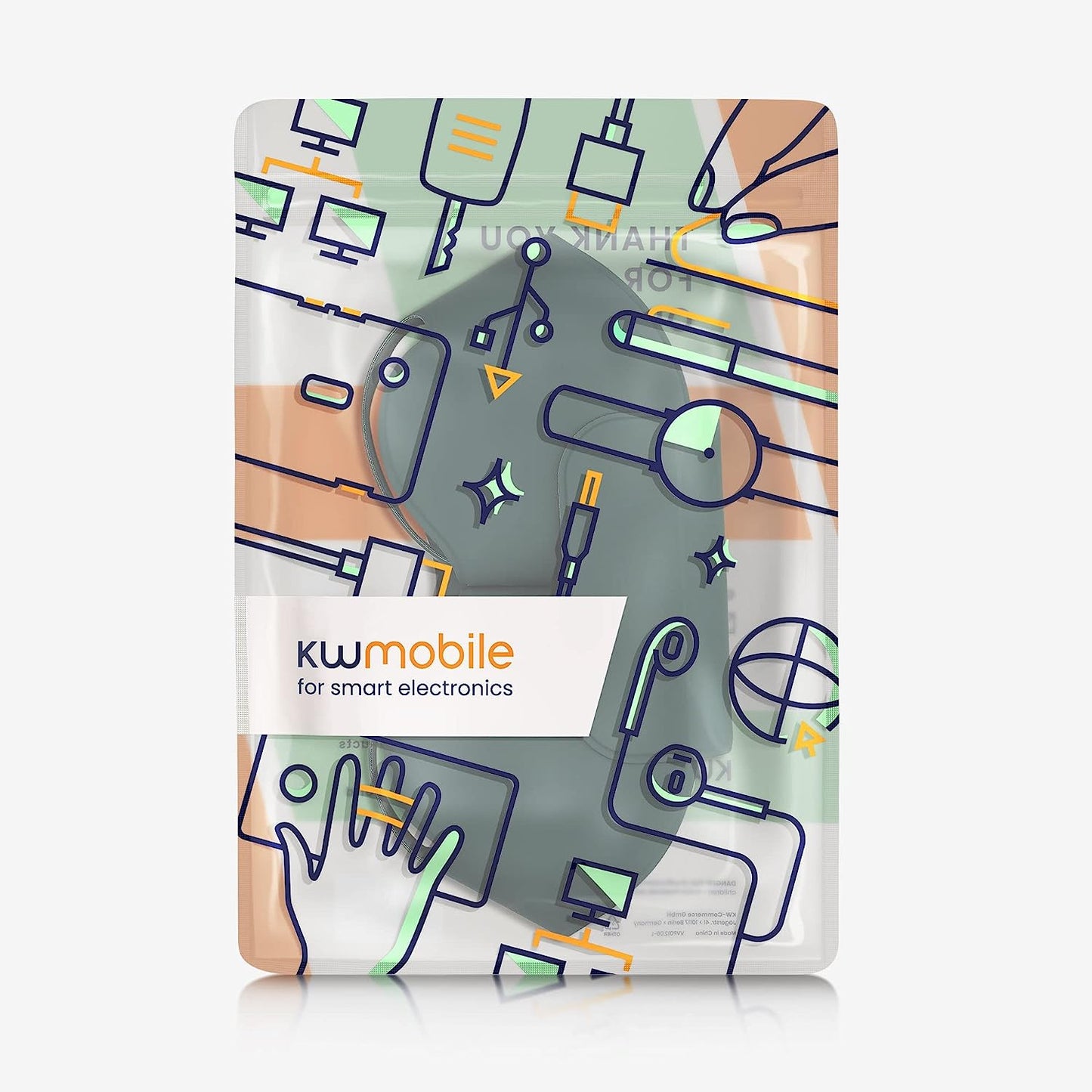 Kwmobile Case Compatible with Apple Airpods Max Case - Polyester Protective Cover for Headphones - Green  KW-Commerce   