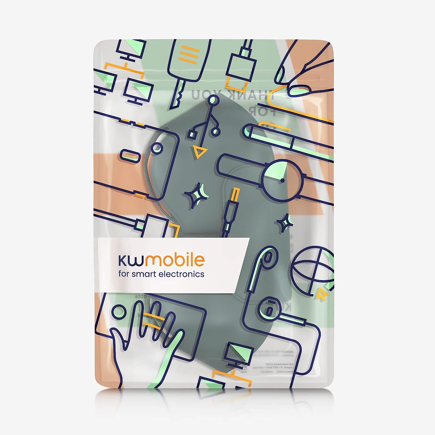 Kwmobile Case Compatible with Apple Airpods Max Case - Polyester Protective Cover for Headphones - Green  KW-Commerce   