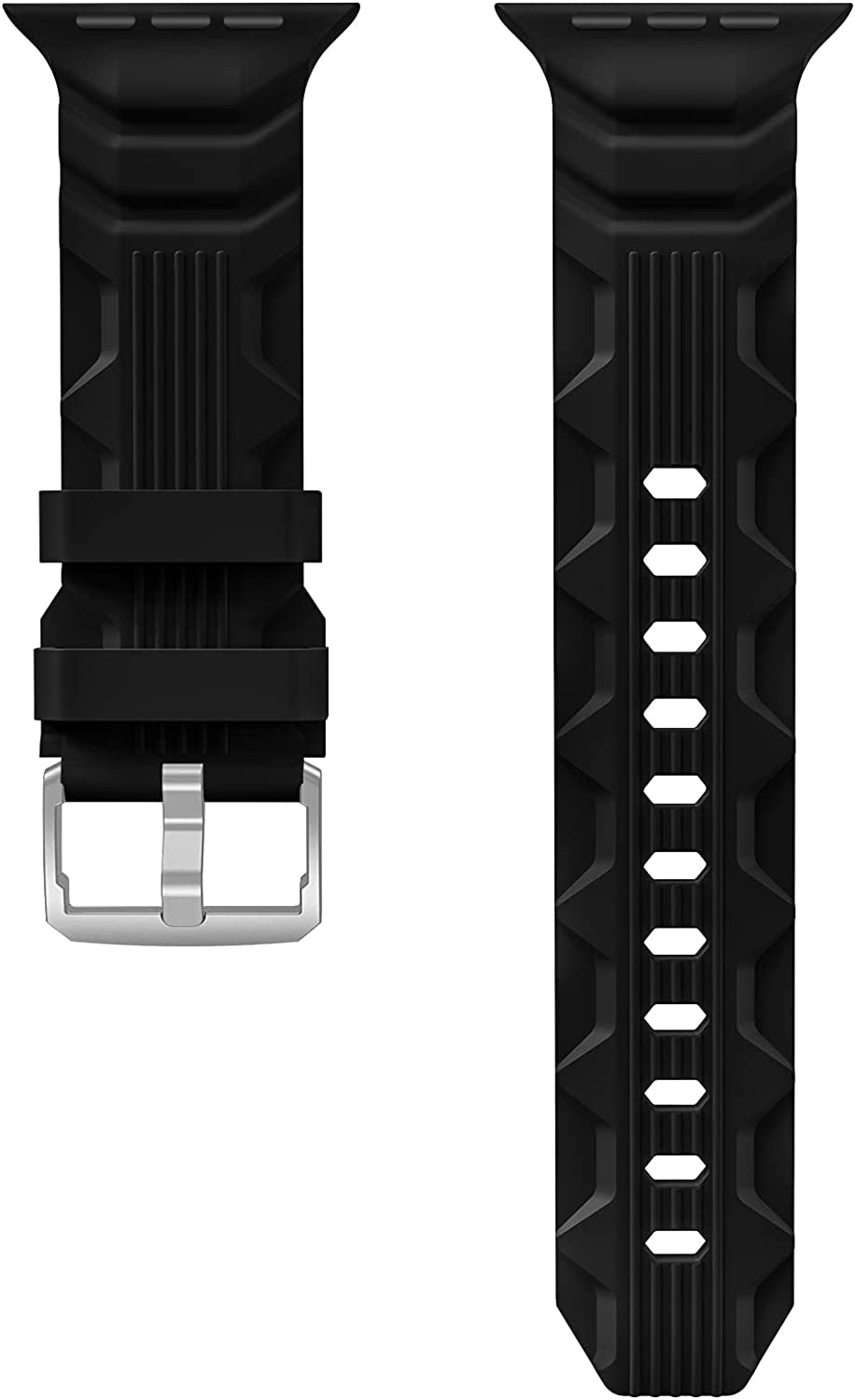 Bandiction Sport Band Compatible with Apple Watch Ultra Band 49Mm 45Mm 44Mm 42Mm, Soft Silicone Replacement Strap for Iwatch Series 8/7/6/5/4/3/2/1/Se/Ultra, Designed for Men  Bandiction   