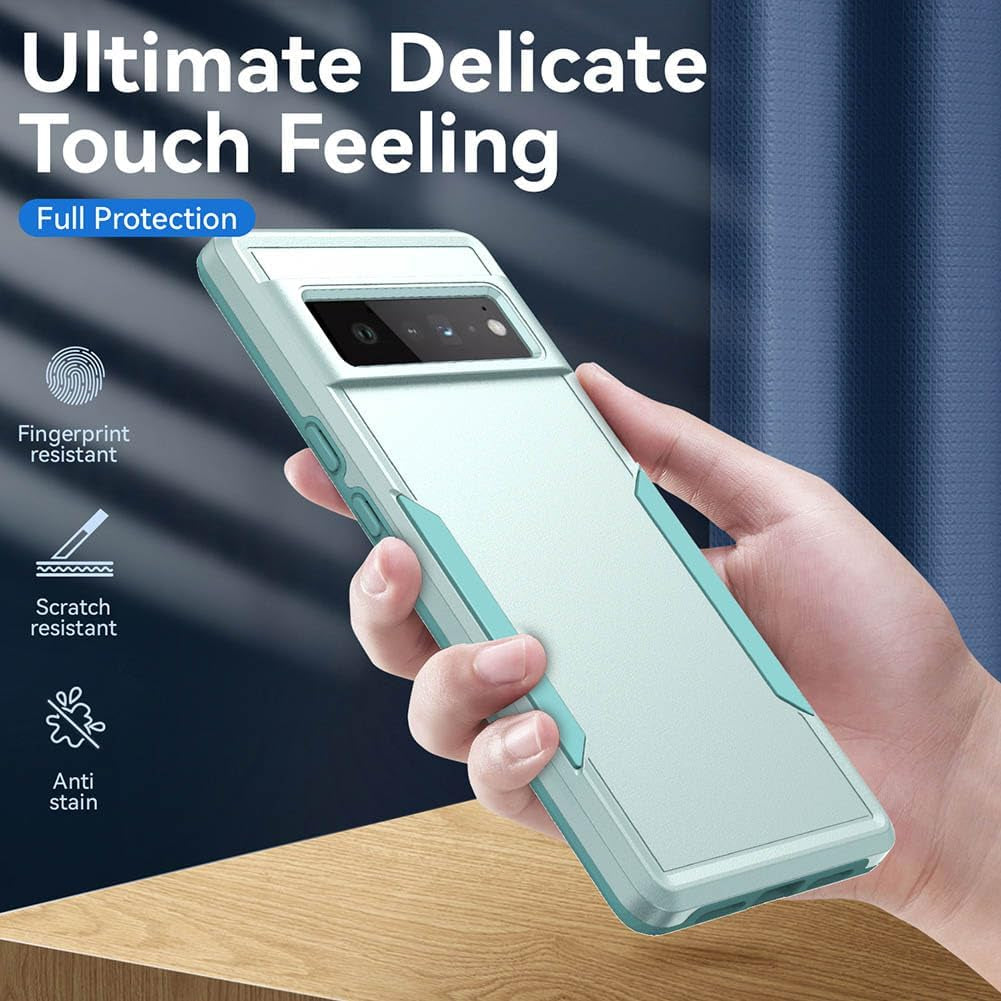 KANCIKOO Google Pixel 6 Pro Case(Not FIT for Pixel 6/6A) Heavy-Duty Shockproof Military-Grade Wireless Charging Support Phone Case for Google Pixel 6 Pro(2021) 6.67"(Green)  JShuifan   