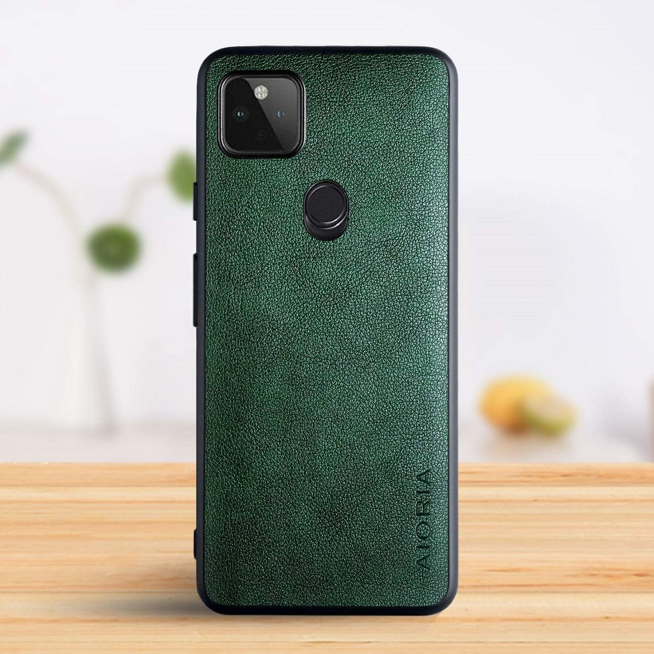 For Google Pixel 4A 5G Case, 6.2 Inch Premium PU Leather Phone Cover Retro Design Full Protective Case for Google Pixel 4A 5G (Coffee)  AIORIA   