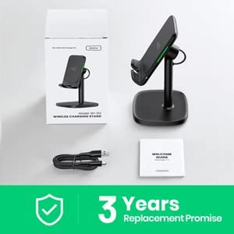 INIU Wireless Charger Stand, 15W Fast Wireless Charging Stand, Adjustable Angle Charger Dock Phone Holder, Wireless Charging Station Compatible with Iphone 14 13 12 11 Pro/Max Samsung S22 S21 Pixel  Shenzhen Topstar Industry Co.,Ltd.   