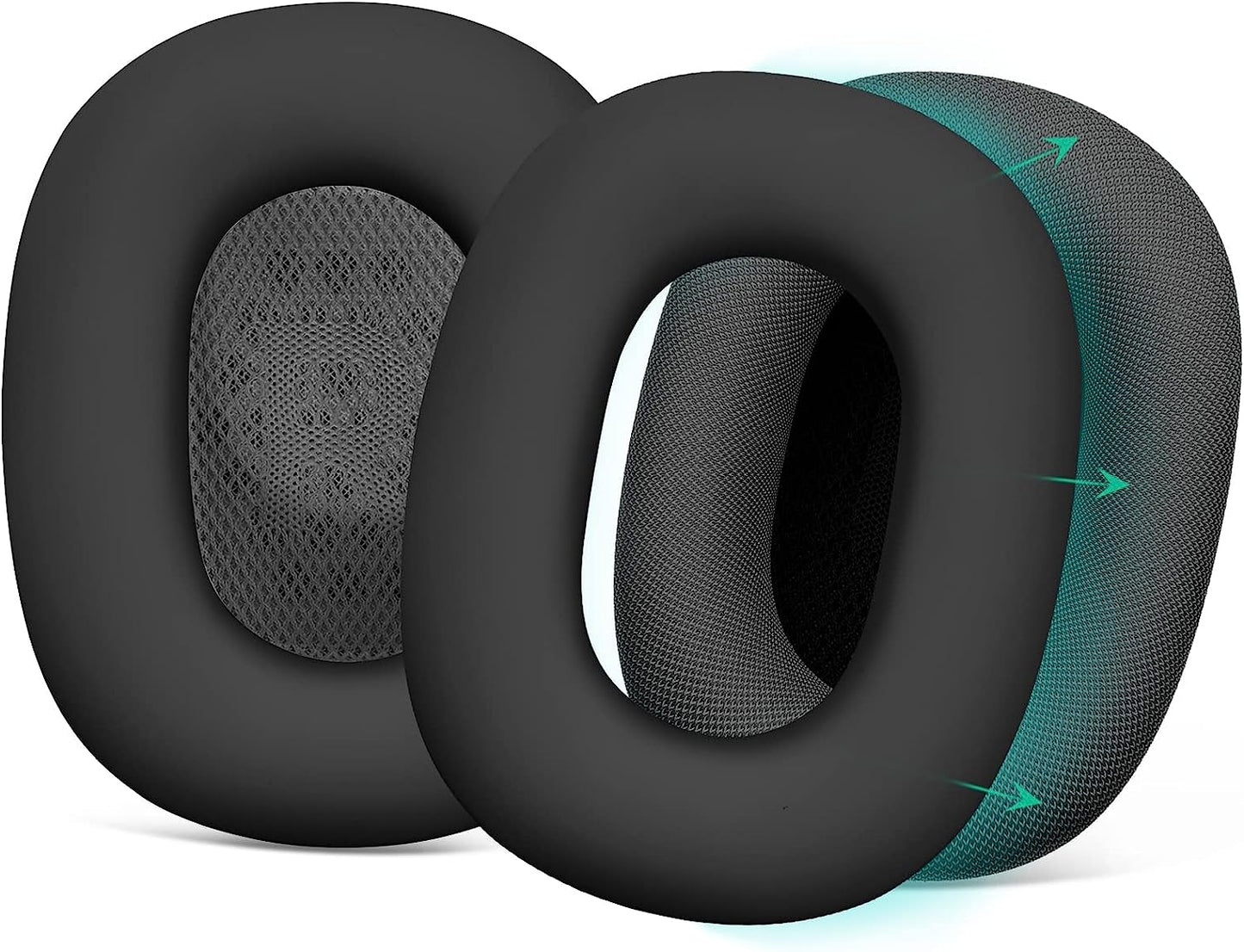 Filoto Airpods Max Cover, Silicone Earphone Protective Earpad Cover Accessories for Airpod Max Headphones Ear Cushions(White)  Kerle Black  