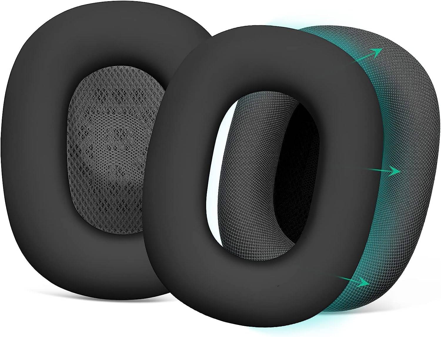 Filoto Airpods Max Cover, Silicone Earphone Protective Earpad Cover Accessories for Airpod Max Headphones Ear Cushions(White)  Kerle Black  