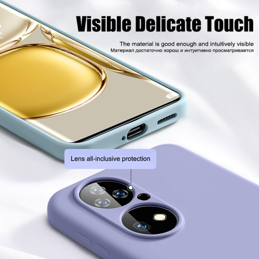 YOGISU Liquid Silicone Case for Huawei P30 P40 P50 Pro Lite Shockproof Cover for Huawei Mate 20 Pro Phone Cases Accessories,3,For Huawei P20  YOGISU   