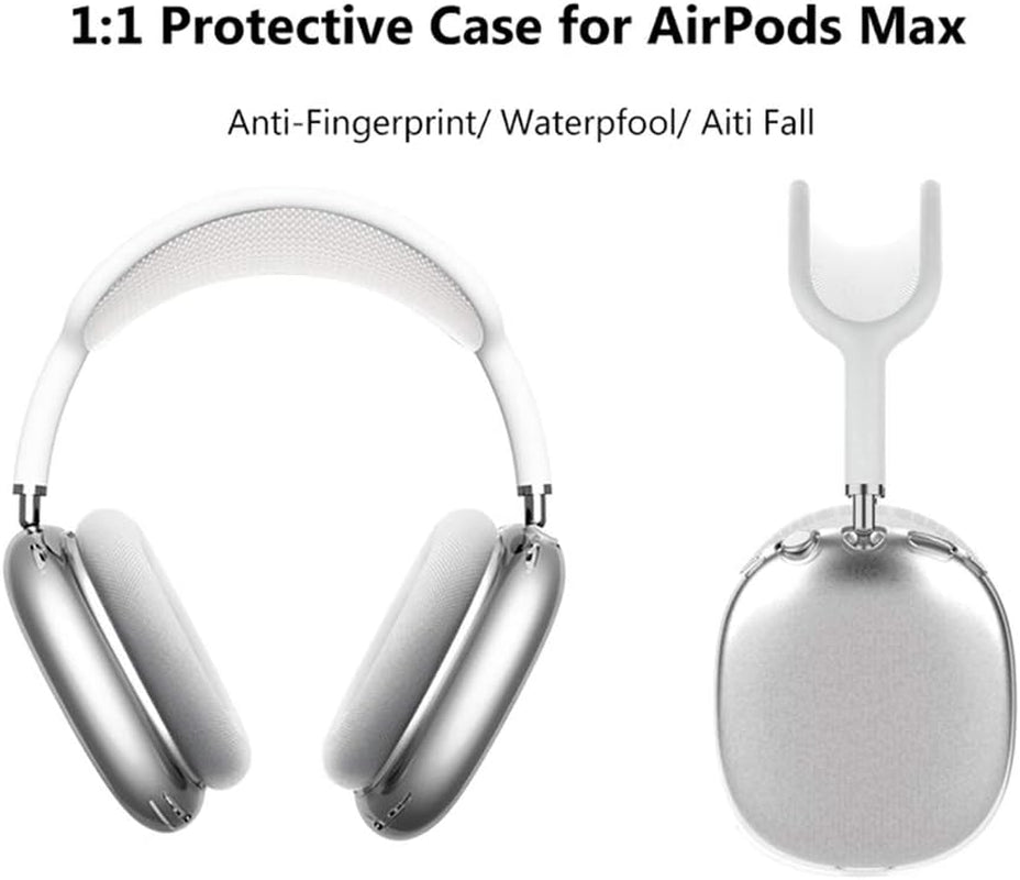 Tomcrazy Skin Compatible with Airpods Max Case , Soft Full Protective Cover for Airpods Max Headphones Earpads (Crystal Clear Transparent)  Ruidou Technology Co Ltd   