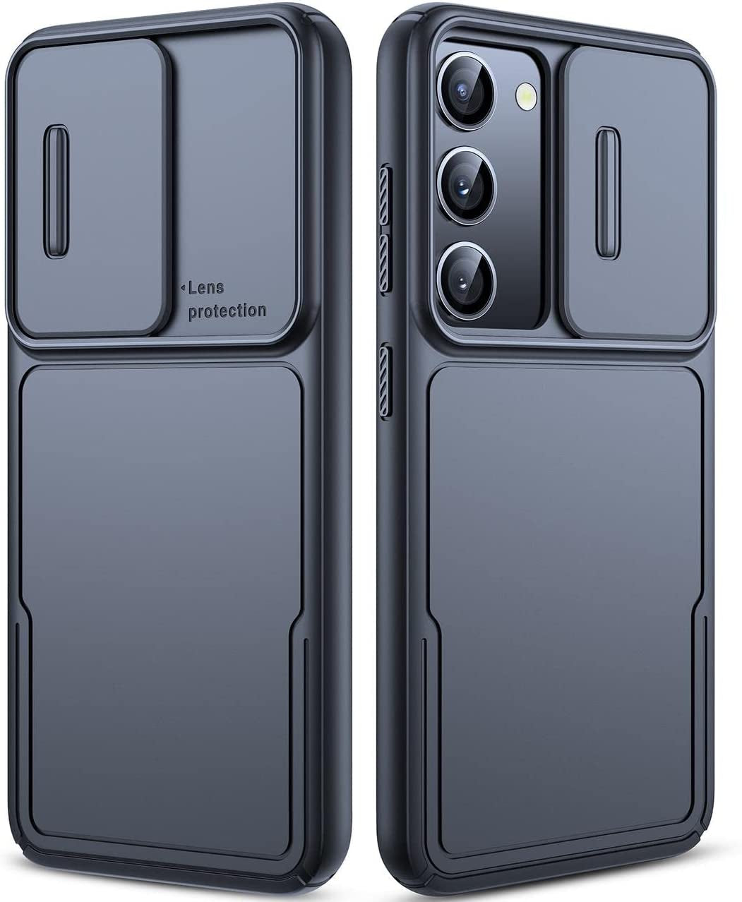 Simtect Designed for Samsung Galaxy S22 Case with Camera Cover [12FT Military Shockproof] [Airbag Protection] Slide Camera Cover Protection for Samsung Galaxy S22 Case 5G 6.1 Inch, Navy Blue  YSKWA Black Samsung Galaxy S23 