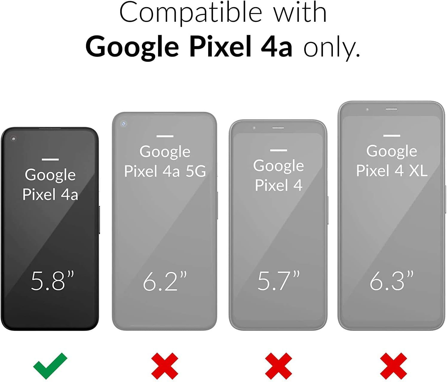 Jeylly Google Pixel 4A Case with Tempered Glass Screen Protector [2 Pack] [Not for 4A 5G], Hybrid Shockproof Slim Stylish Marble Design Protective Case for Google Pixel 4A 5.8 Inch (2020), Jade Green  Jeylly   