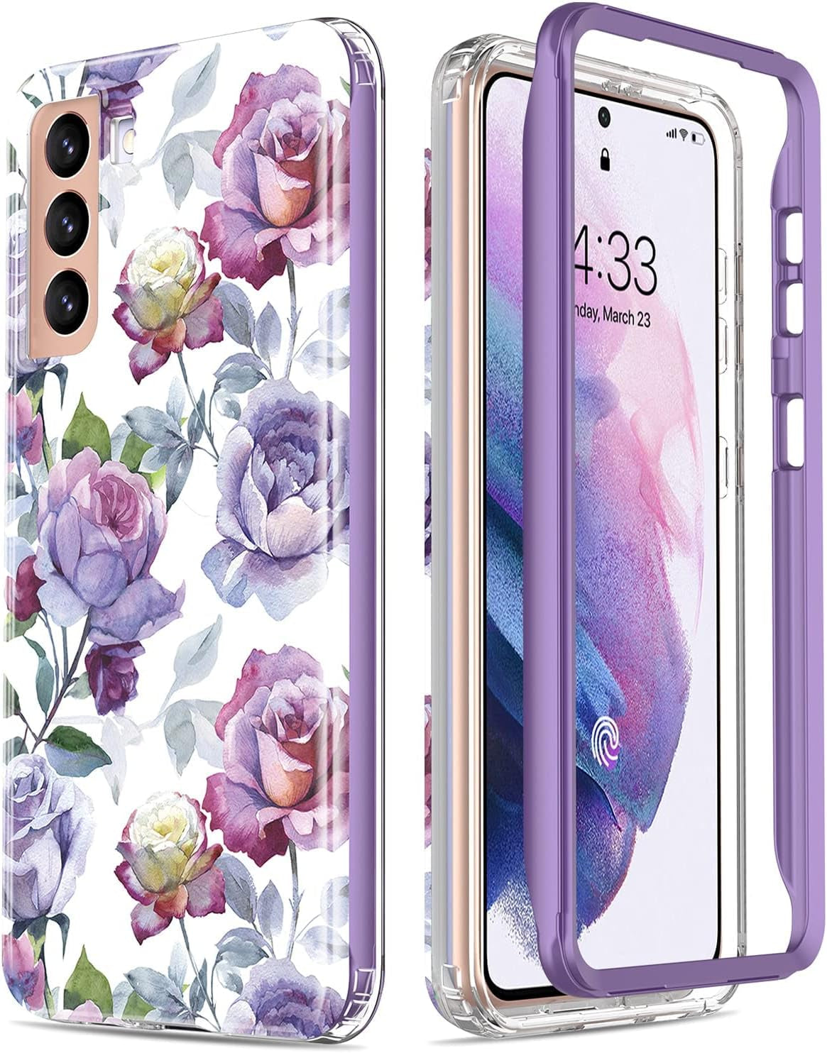 Esdot for Samsung Galaxy S21 plus Case,Military Grade Passing 21Ft Drop Test,Rugged Cover with Fashionable Designs for Women Girls,Protective Phone Case for Galaxy S21 plus 6.7" Colorful Painting  Esdot   