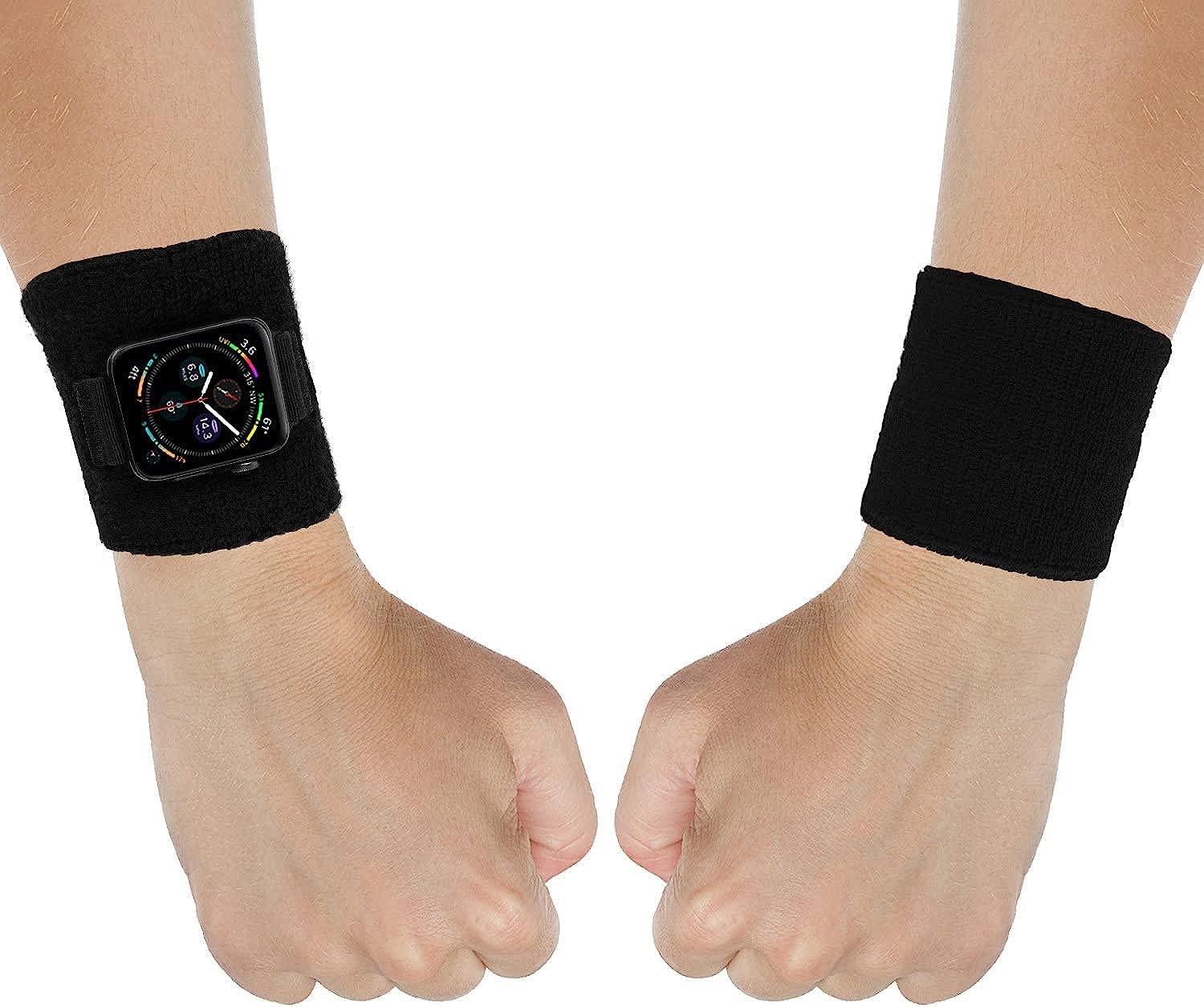 IFCASE Sport Sweatband Wrist/Ankle Band for Apple Watch 49Mm 45Mm 44Mm 42Mm 41Mm 40Mm 38Mm Iwatch Series Ultra 8 7 6 5 4 3 2 SE, Unisex Wristband/Ankleband  IFCASE   