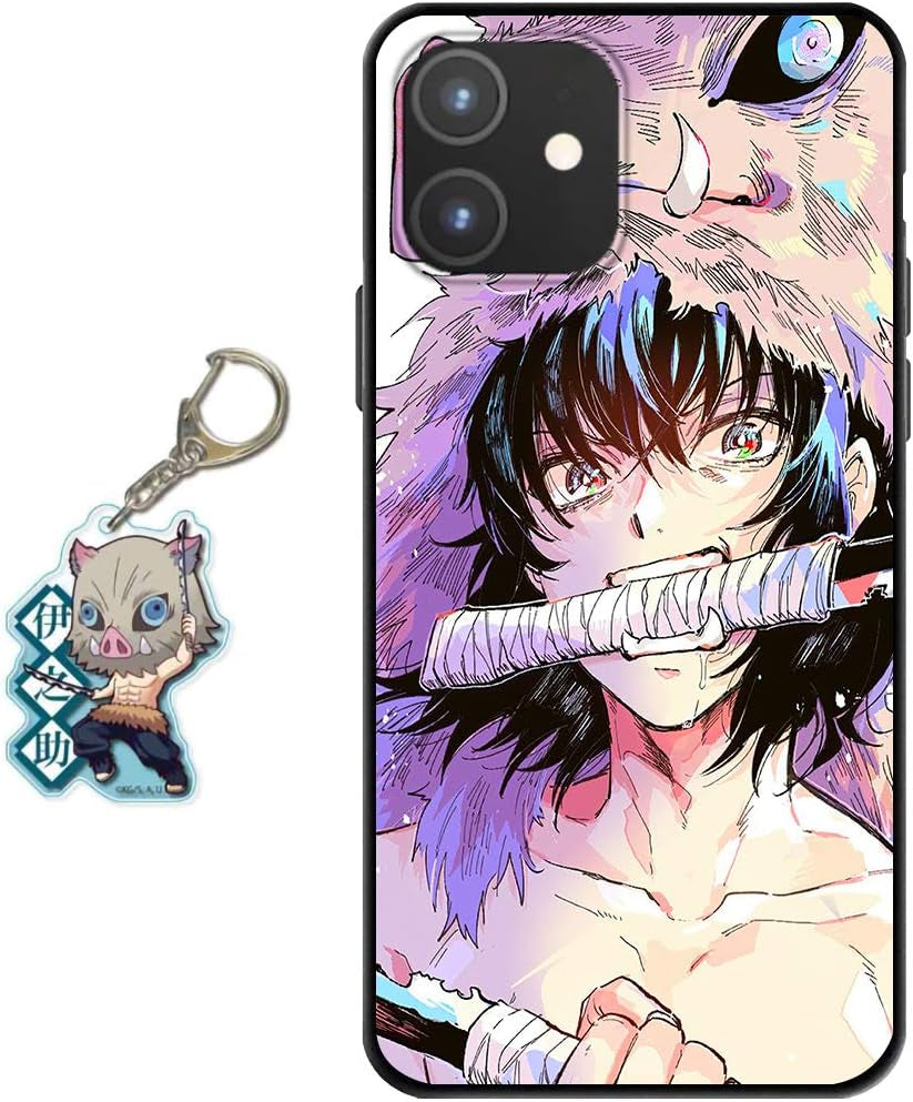 Staremeplz Compatible with Google Pixel 5 Case Anime Design [With Giyuu Figure Keychain], Soft Silicone TPU Animation Cool Phone Case for Google Pixel 5  Staremeplz Inosuke Google Pixel 8 Pro 