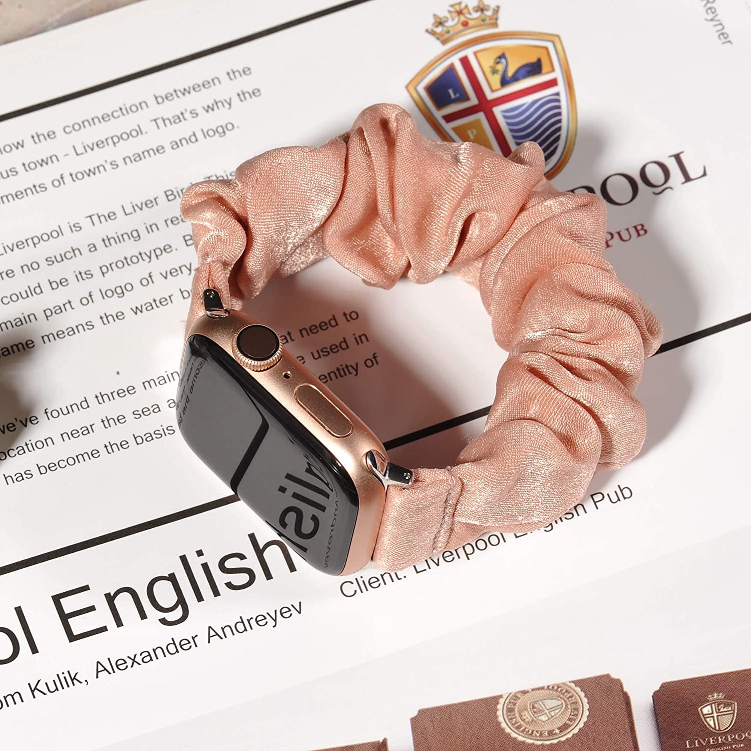 TOYOUTHS 3 Packs Compatible with Apple Watch Band Scrunchies 49Mm(Ultra)/45Mm/44Mm/42Mm Cloth Soft Pattern Printed Fabric Bracelet Women Iwatch Elastic Scrunchy Band Series SE 8 7 6 5 4 3 2 1 S/M  TOYOUTHS   