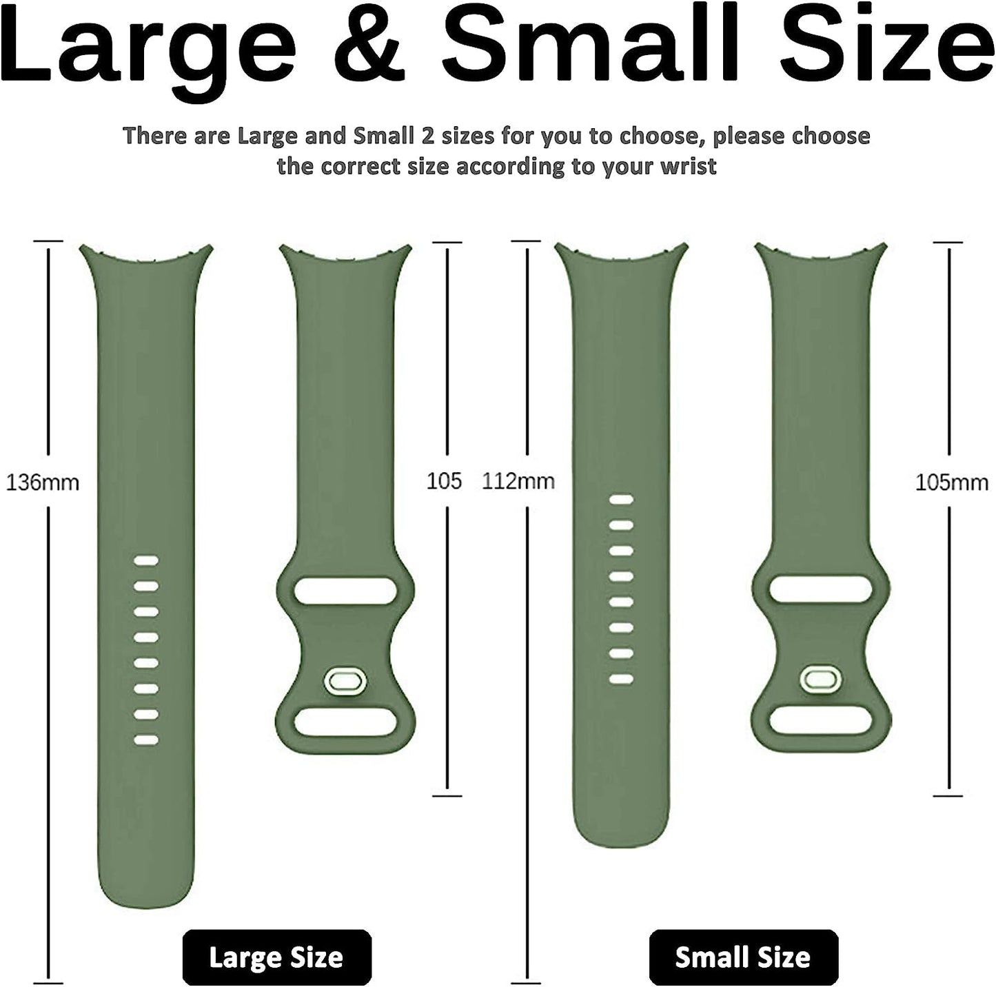 Miimall Compatible for Google Pixel Watch Band Silicone, Flexible Quick Fit Strap for Women Men, Breathable Lightweight Replacement Band Strap for Google Pixel Watch(Deep Green)  Miimall   