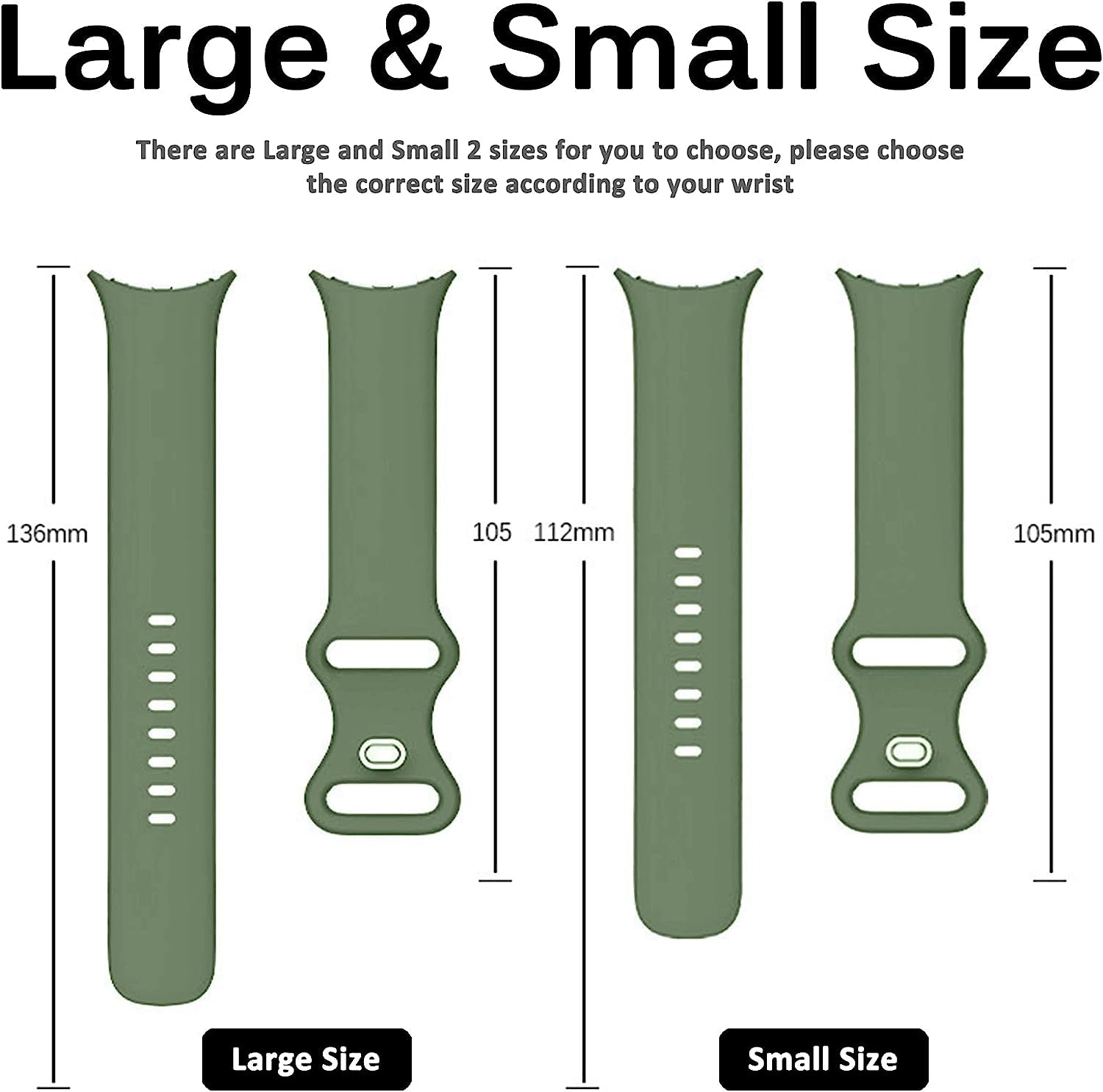 Miimall Compatible for Google Pixel Watch Band Silicone, Flexible Quick Fit Strap for Women Men, Breathable Lightweight Replacement Band Strap for Google Pixel Watch(Deep Green)  Miimall   