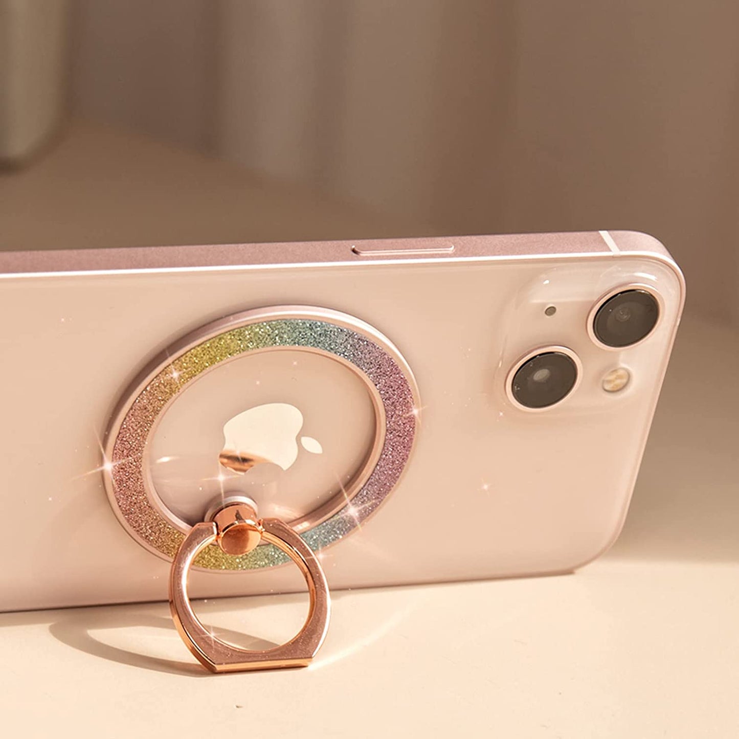 Mindsky Magnetic Phone Ring Holder for Iphone 14 13 12 Magsafe Accessories Adjustable Finger Phone Ring Grip【Removable When Wireless Charging】  Mindsky   