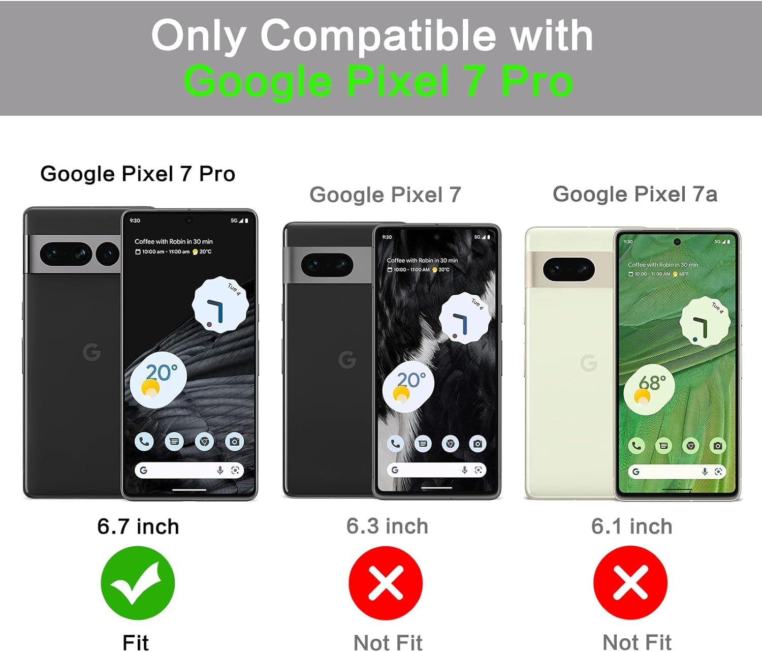 BENTOBEN Google Pixel 7 Pro Case, Google Pixel 7 Pro Phone Case Electroplating Heart Camera Protection Protective Slim Flexible Non-Slip Bumper Shockproof Google Pixel 7 Pro Case 6.7 Inch, Black  BENTOBEN   