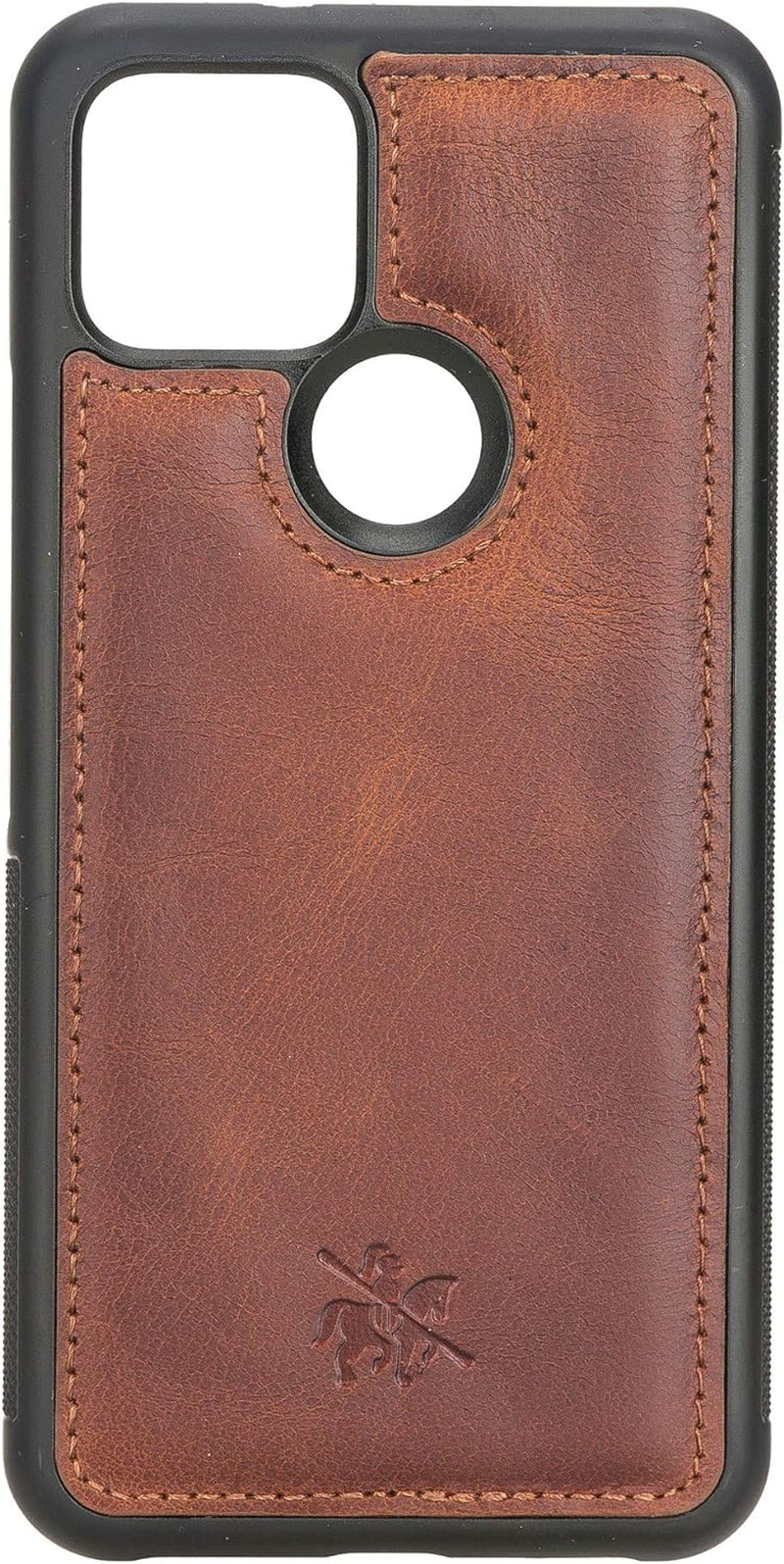 Venito Lucca Leather Case Compatible with Google Pixel 5 (6.0 Inch) – Extra Secure with Padded Back Cover (Antique Dark Blue)  Venito Antique Brown  