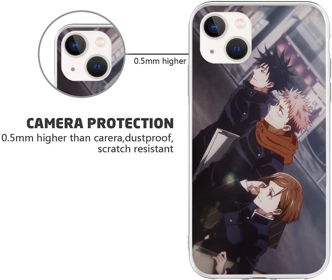 Compatible with LG G8 | LG G8 Thinq Case Jujutsu Gojo with Kaisen Satoru 122 Japanese Anime Design Soft Ultra-Thin Cover Case Clear  CUENDX   