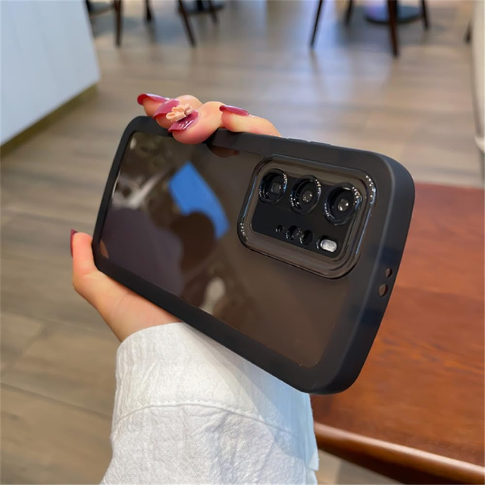 YOGISU Shockproof Clear Phone Case for Huawei P50 P40 Pro Lite P30 Mate 40 30 Nova 9 8 7 Camera Protection Cover,Pink,For Honor 70  YOGISU Black For Mate 30 Pro 