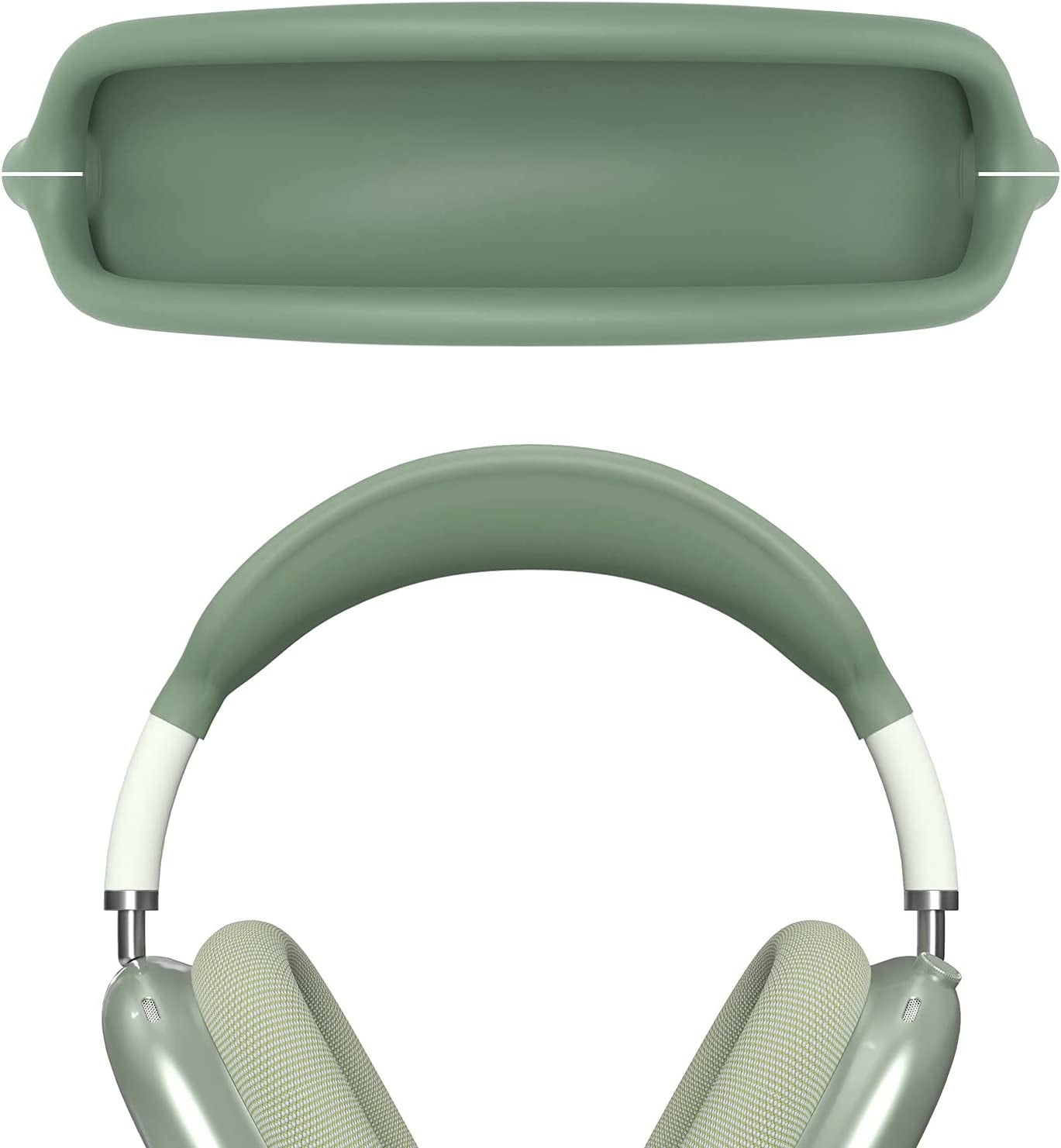 Geekria Silicone Headband Cover Compatible with Airpod Max Headphone, Headband Protector/Headband Replacement Easy DIY Installation No Tool Needed (Green)  Geekria   