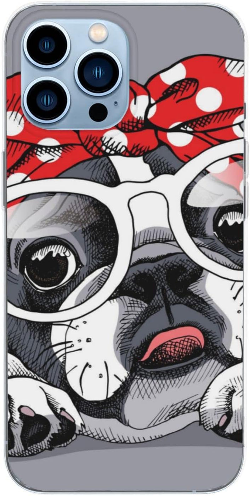 THARKA French Bulldog Headband Glasses Anti-Slip Iphone 13 Pro Max Case Iphone 13 Pro Case  THARKA   