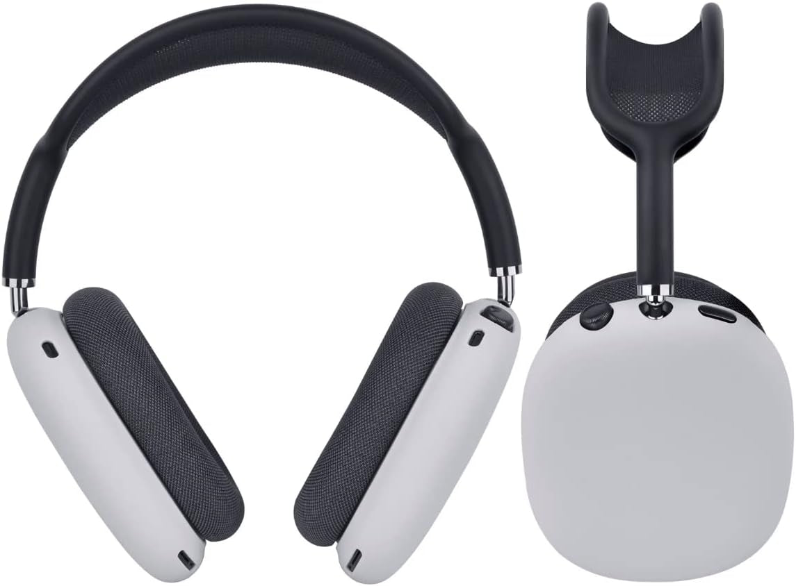 Silicone Ear Covers for Airpod Maxs, anti Scratch anti Dust Cover/Ear Cups Cover for Airpods Max, Accessories Soft Silicone Skin Protector for outside Airpods Max (Black)  Shenzhen Aimax Intelligent Technology Co white  