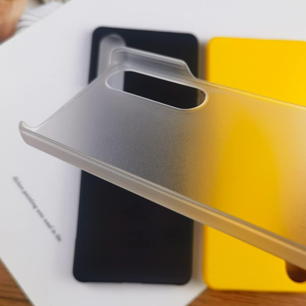 Ultra-Thin Smooth Matte PC Case for Sony Xperia Xp 1 10 V 1V 10V Anti-Fingerprint Hard Protective Back Cover (Transparent,Xperia 1 V)  HANPINYOU   