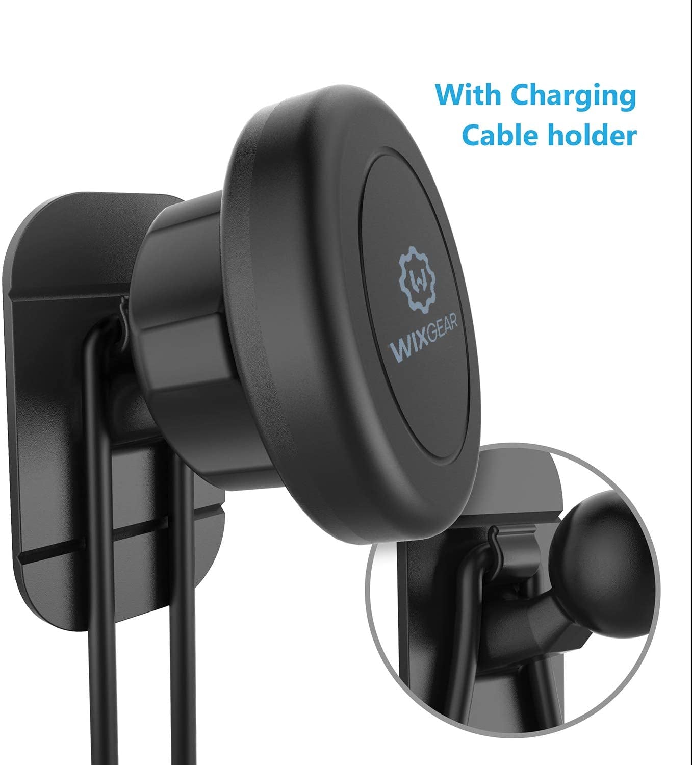 Wixgear Magnetic Mount, Universal Stick-On Dashboard Magnetic Car Mount Holder, for Cell Phones and Mini Tablets with Fast Swift-Snap Technology, Magnetic Cell Phone Mount  WizGear   