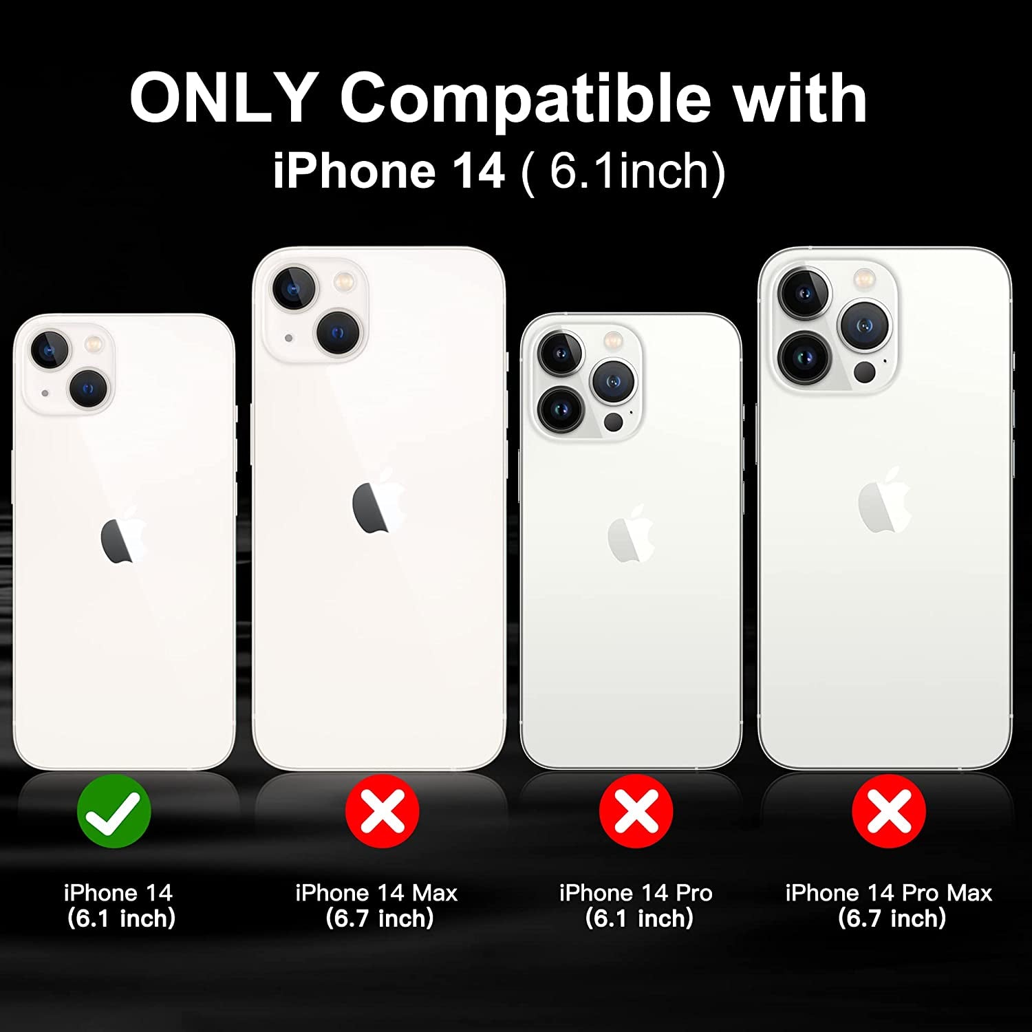 Xiwxi Magnetic for Iphone 14 Case [Compatible with Magsafe][Military Grade Drop Protection] [Glass Screen Protector+Camera Lens Protector] Non-Slip Full-Body Shockproof Phone Case,Pink  xiwxi   