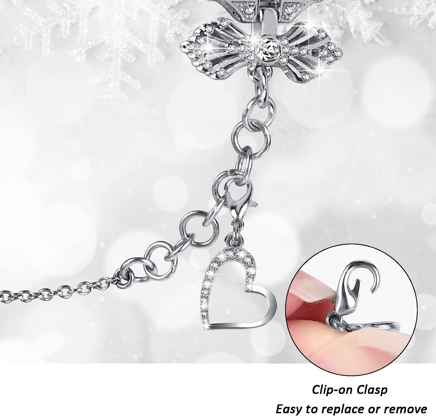 NYENEIL Compatible with Apple Watch Ultra Band 38Mm 40Mm 41Mm 42Mm 44Mm 45Mm 49Mm Interchangeable Charms Dressy Bracelet for Women  NYENEIL   