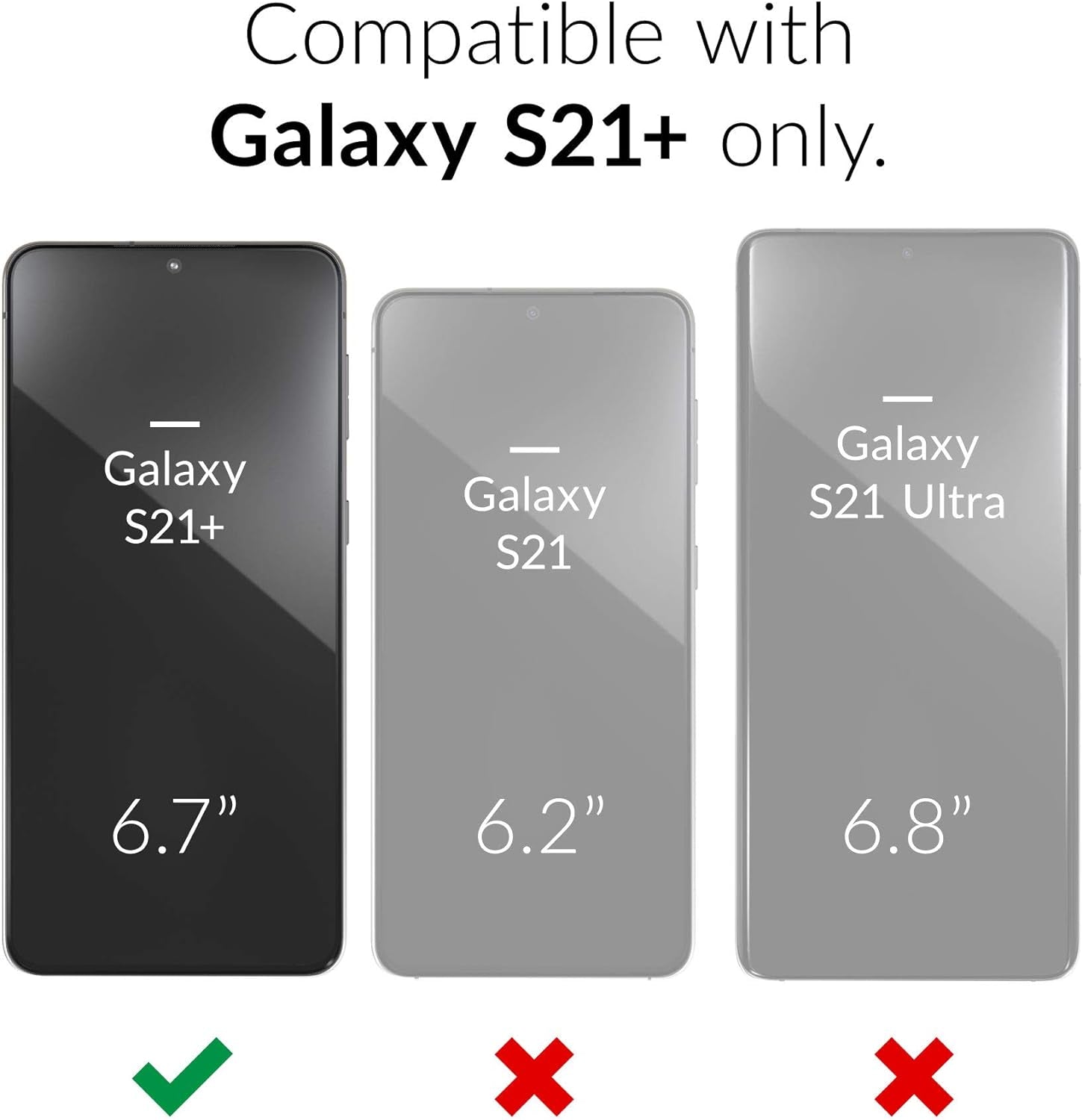 Crave Dual Guard for Galaxy S21+ Case, Shockproof Protection Dual Layer Case for Samsung Galaxy S21 Plus, S21+ 5G (6.7 Inch) - Navy  Crave   