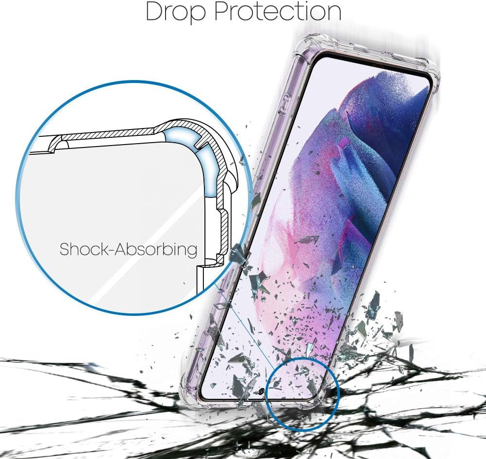 GOOSPERY Galaxy S21 plus (6.7 Inches), Crystal Clear Protective Bumper Cover Case with Reinforced Corners, Shockproof Slim Hybrid Phone Case  GOOSPERY   