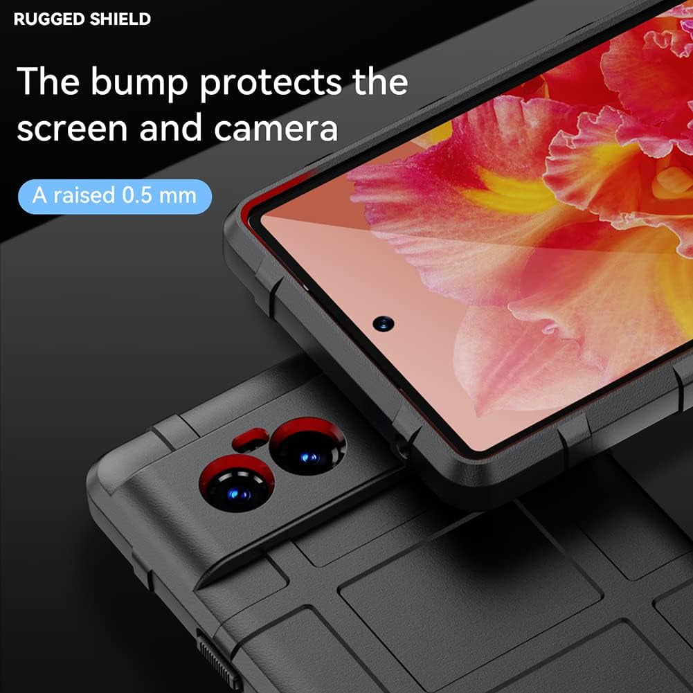 Monwutong Case for Google Pixel 6,Rugged Shield Slim Phone Case with Military Grade Shockproof Protection,Drop-Tested and Camera Lens Protection Cover for Google Pixel 6 HD Black  Monwutong   