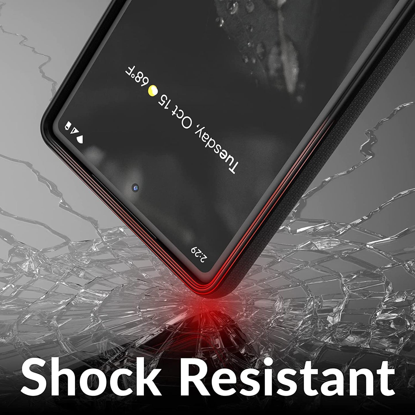 Crave Dual Guard for Google Pixel 6A Case, Shockproof Protection Dual Layer Case for Google Pixel 6A - Black  Crave   