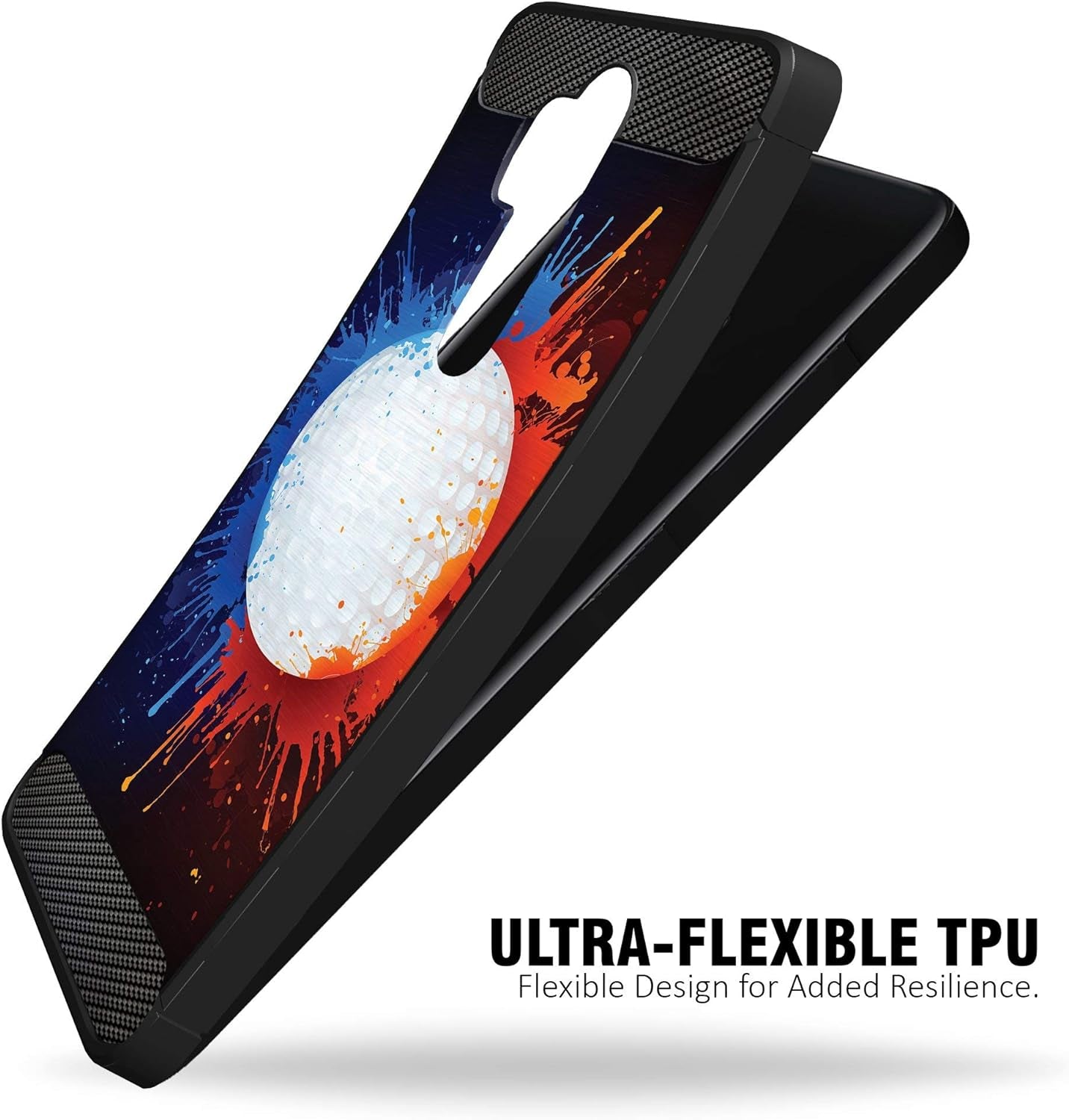 Casesondeck Sports Case Compatible with LG G7 / LG G7 Thinq- Flex Max Matte TPU Perfect Fitted Case Slim and Elegant (Golf)  CasesonDeck   