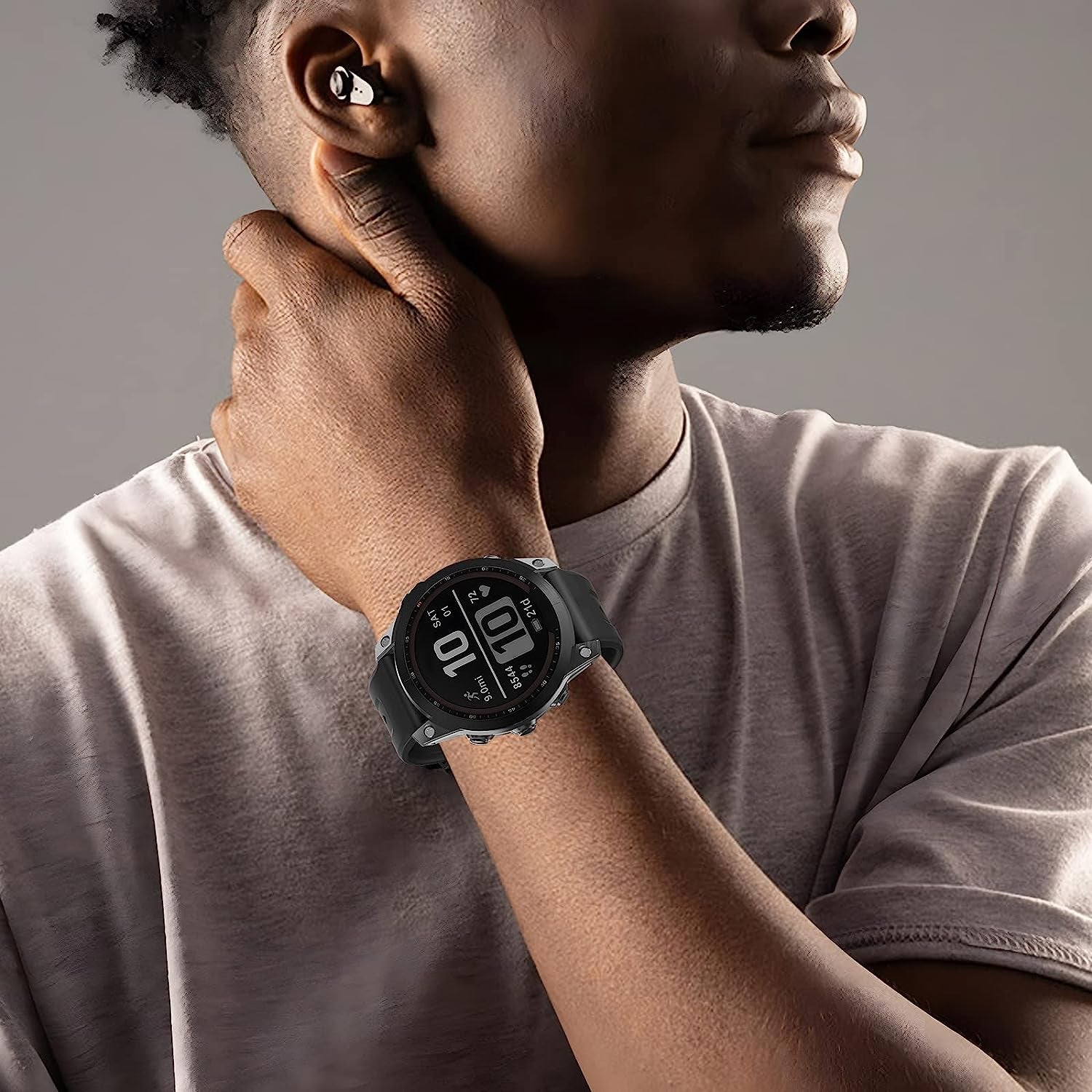 ISABAKE Compatible with Fenix 7 Band, 22Mm Easy-Fit Sport Strap Silicone Watch Band Replacement for Fenix 6/Fenix 5 Plus/Fenix 5 Smartwatch  ISABAKE   