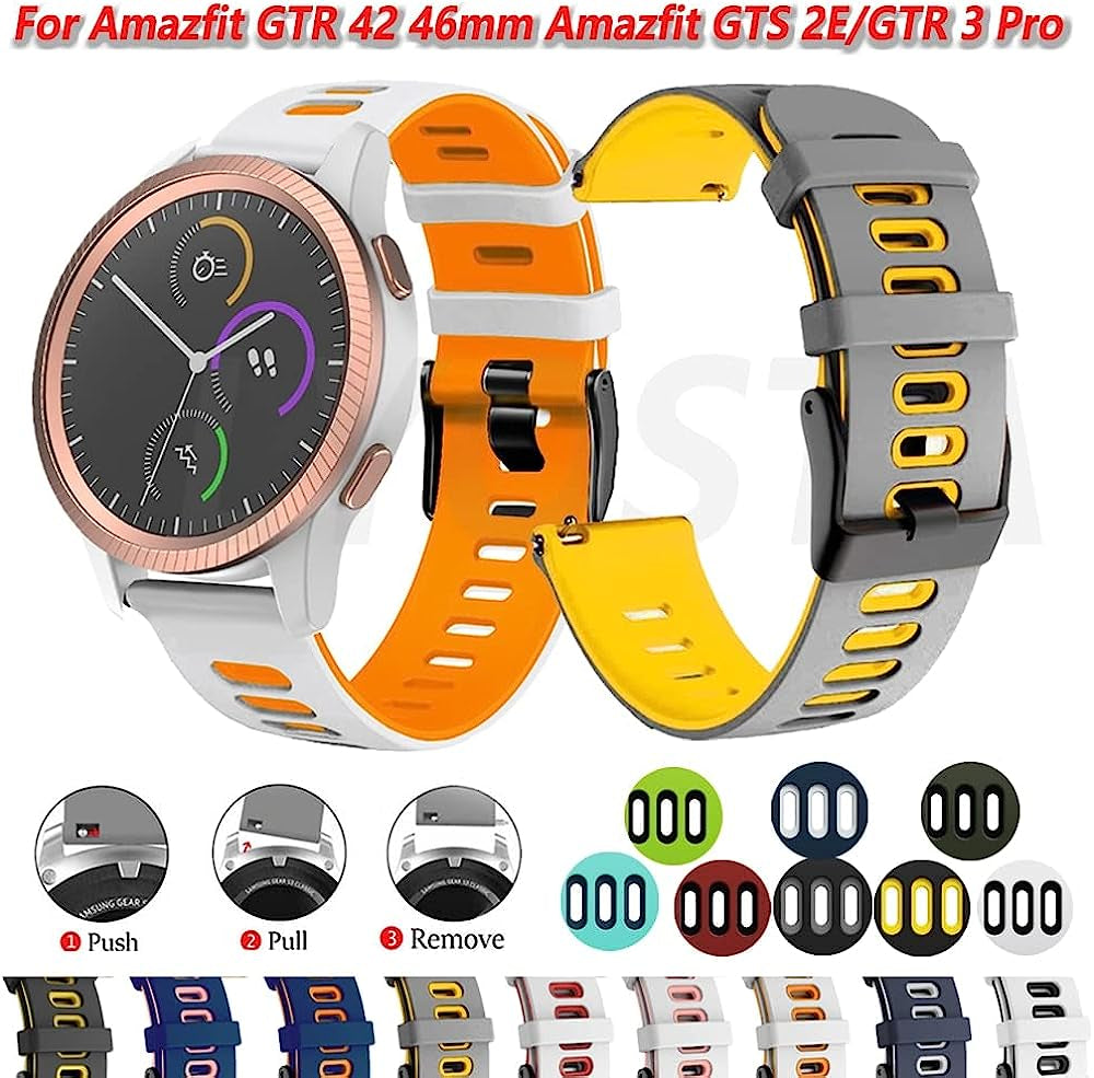 NEYENS 20Mm 22Mm Smart Watch Band for Garmin Vivoactive 3 Venu 2/Vivoactive 4/Forerunner 645 245M Silicone Strap Watchband Accessories  NEYENS   