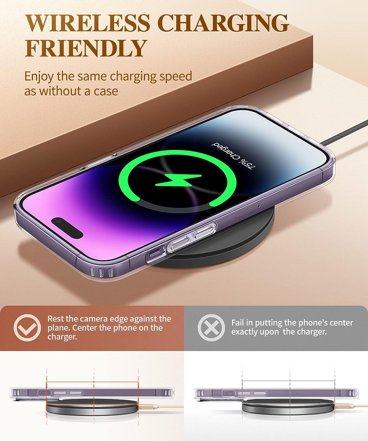 GVIEWIN Case Compatible with Iphone 14 Pro 6.1 Inch, [10FT Military-Grade Drop Tested] Clear Butterfly Stylish Case Shockproof Protective Hard Pc+Soft TPU Phone Cover Women (Alluring Butterfly/Purple)  GVIEWIN   