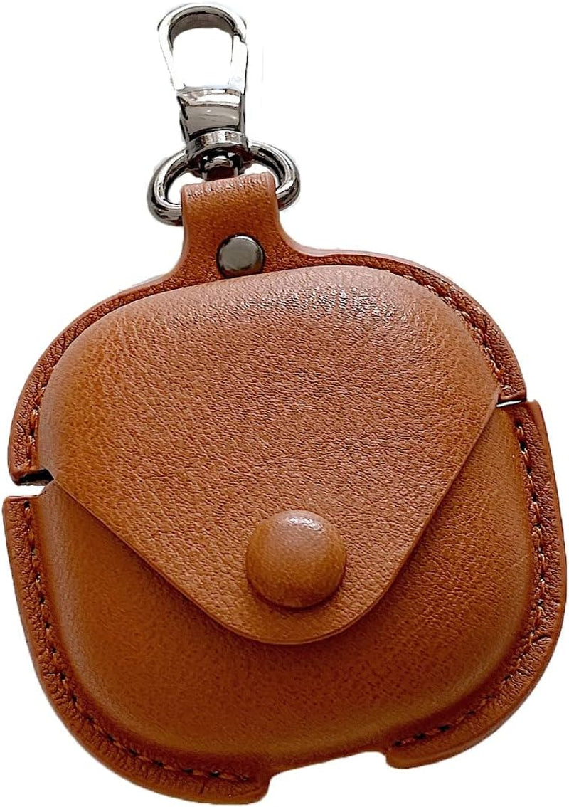 CASEVERSE Cases for Samsung Galaxy Buds2 Pro/Buds 2/Buds Pro/Buds Live with Keychain, Cute Cool Leather Shockproof Cover for Girls Boys Teens Kids  CASEVERSE Brown  