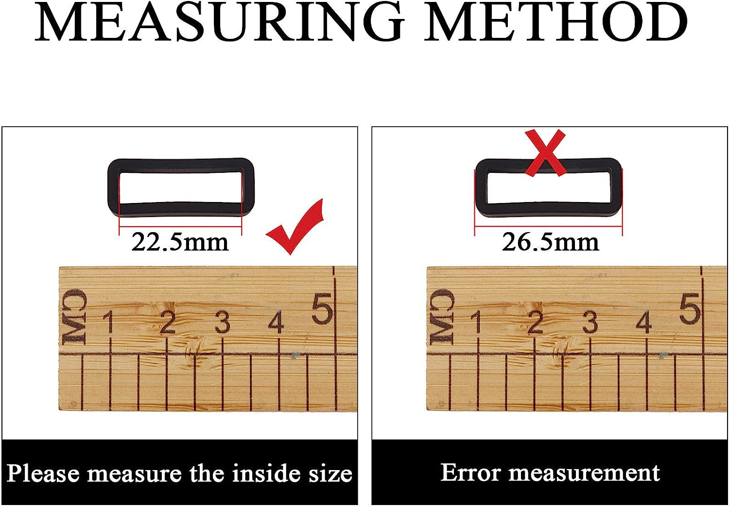 GORGECRAFT 10Pcs 22Mm Rubber Replacement Watch Band Strap Loops Silicone Watch Strap Keeper Holder Retainer with Removable Tools  GORGECRAFT   
