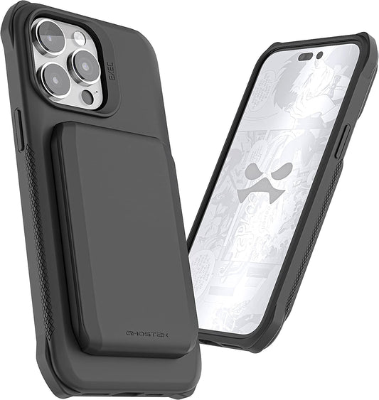 Ghostek EXEC Apple Iphone 14 Pro Max Case Wallet with Magsafe Magnetic Credit Card Holder Supports Mag Safe Accessories, Chargers and Car Mounts Cover Designed for 2022 Iphone 14 Promax (6.7") (Black)  Ghostek   