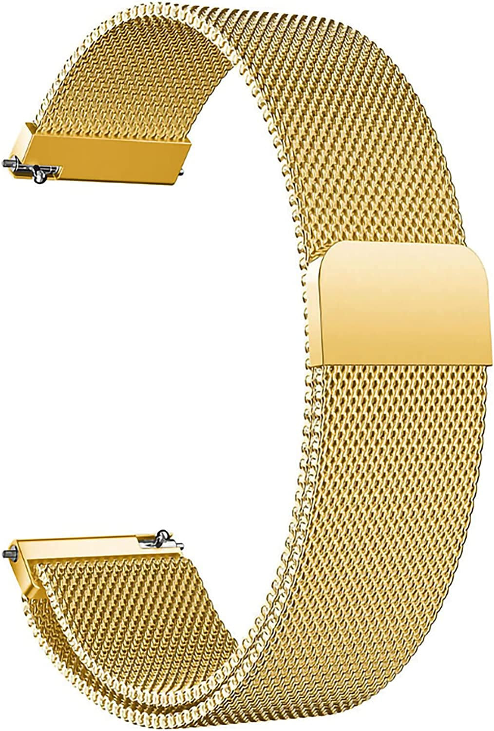 Compatible with Galaxy Watch 3 45Mm/Samsung Galaxy Watch 46Mm/Gear S3 Frontier/Classic Band, 22Mm Stainless Steel Strap Replacement for Samsung Galaxy Watch 46Mm Smartwatch (Colorful)  Morsey Gold 20mm 