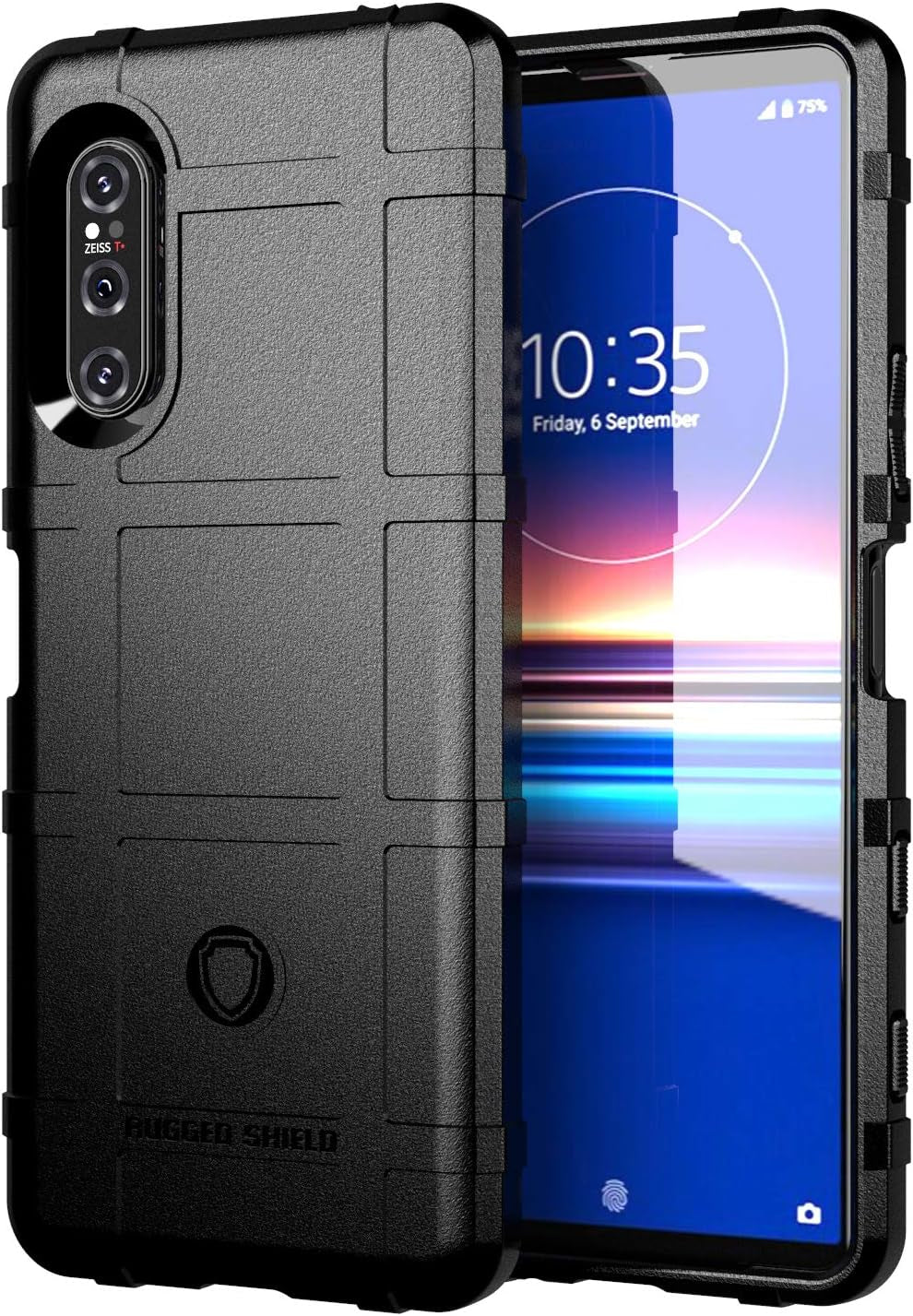 Sony Xperia 5 II Case,Zyzx Heavy Duty Shockproof Military Grade Drop Tested Field Protective Phone Case Super Sturdy TPU Bumper Full Body Rugged Hard Cover for Sony Xperia 5 II, Hd-Black  ZYZX   