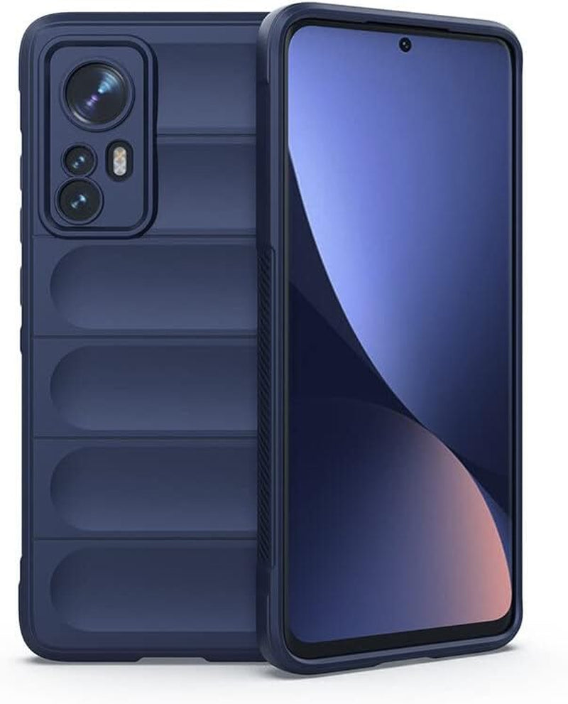 Xiaomi 12 Lite Case, Eabhulie Flexible TPU Silicone Non-Slip Shock-Absorbent Case Cover for Xiaomi 12 Lite Green  EabHulie Navy Blue  