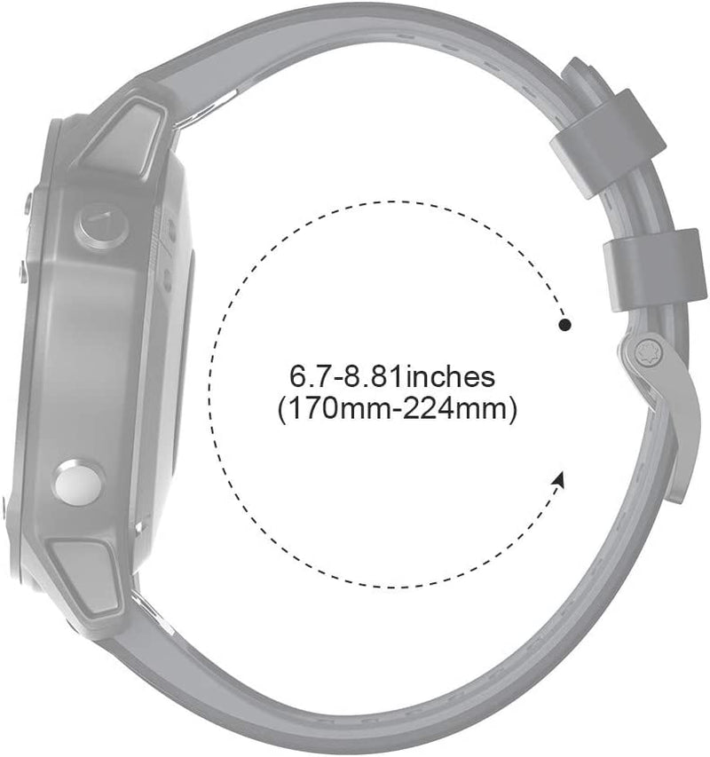 Notocity Compatible with Fenix 6 Pro Watch Band for Fenix 6/Fenix 5/Fenix 5 Plus/Fenix 7/Forerunner 935/Forerunner 945/Approach S60/Quatix 5(Dark Blue-White)  NotoCity   